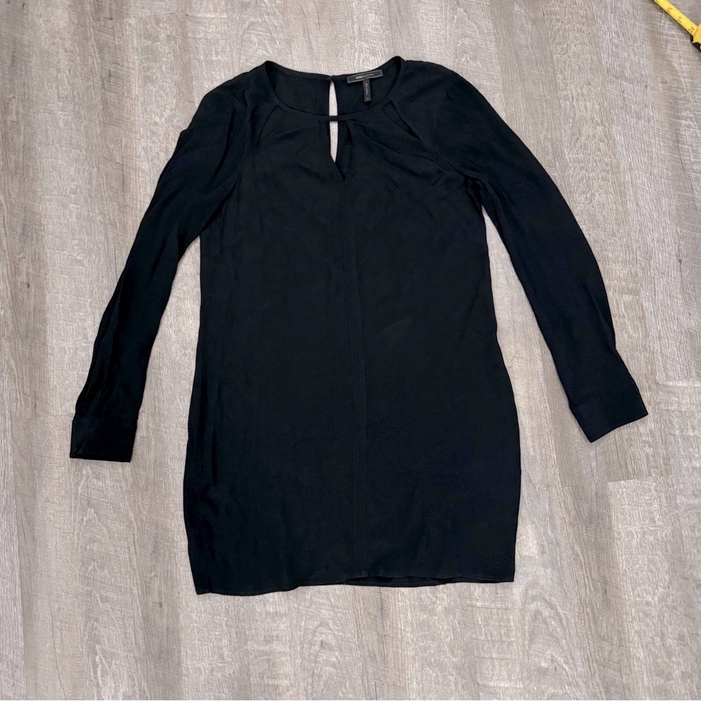 BCBGMaxAzaria Black Dress w/ cut outs Sz M